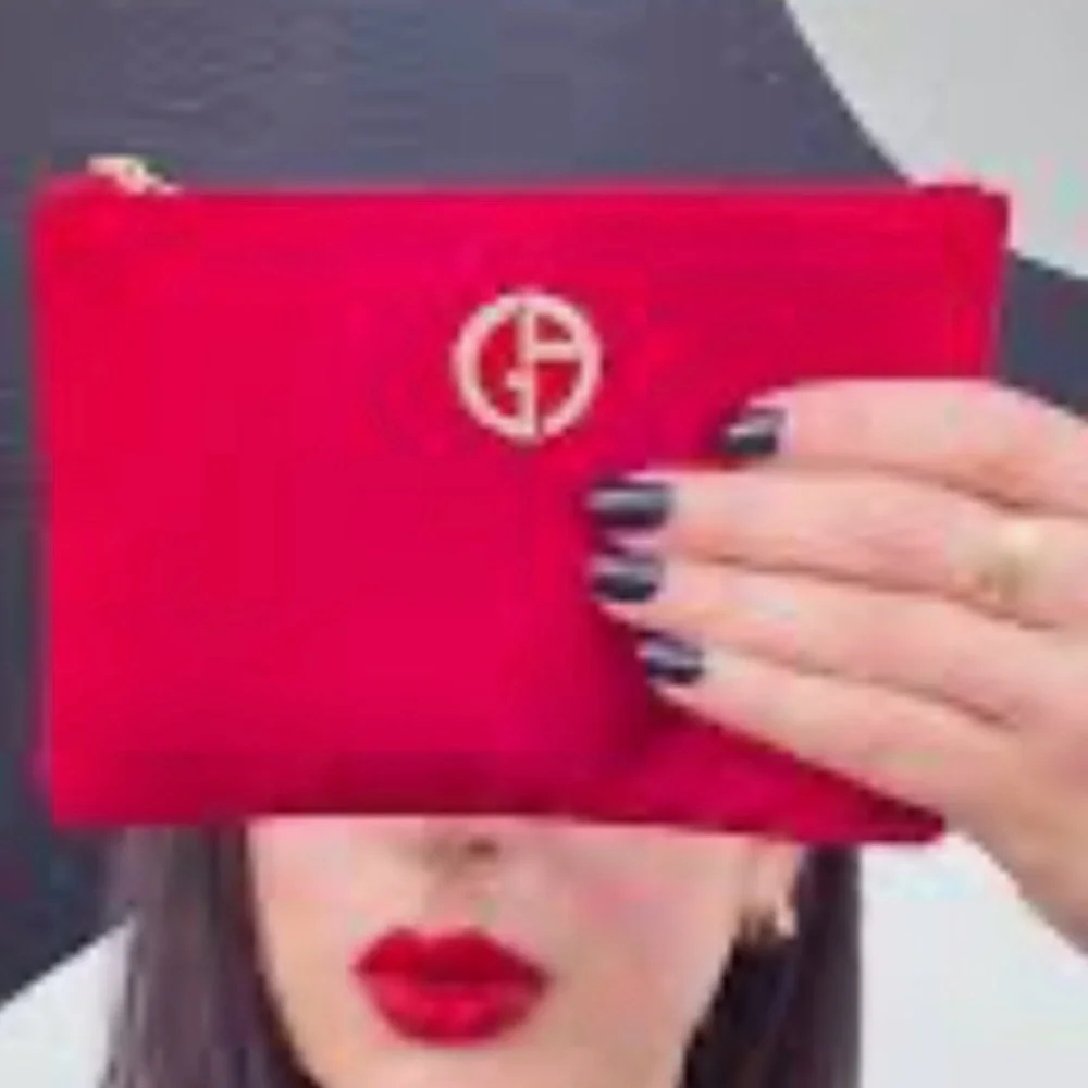 New Giorgio Armani Satin Cosmetic Bag